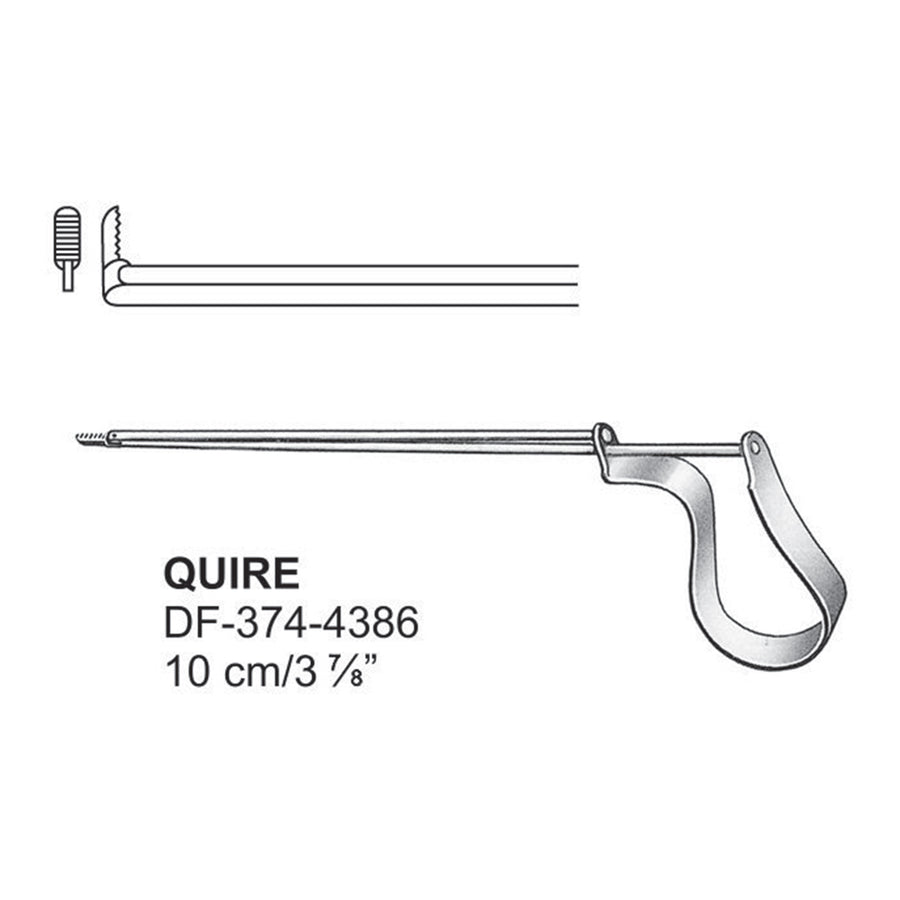 Quire Ear Forceps 10cm  (DF-374-4386) by Dr. Frigz