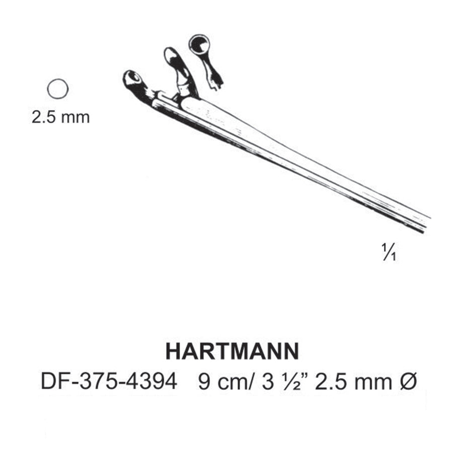 Hartmann Ear Polypus Forceps, 2.5 Dia  9cm (DF-375-4394) by Dr. Frigz