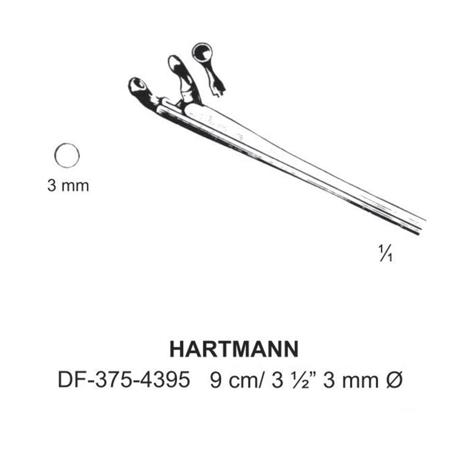 Hartmann Ear Polypus Forceps, 3 Dia  9cm (DF-375-4395) by Dr. Frigz