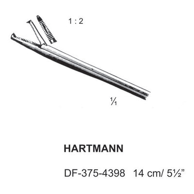 Hartmann Ear Polypus Forceps, 1X2 Teeth, 14cm (DF-375-4398)