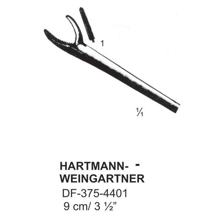 Hartmann-Weingartner Ear Polypus Forceps, 9cm (DF-375-4401) by Dr. Frigz