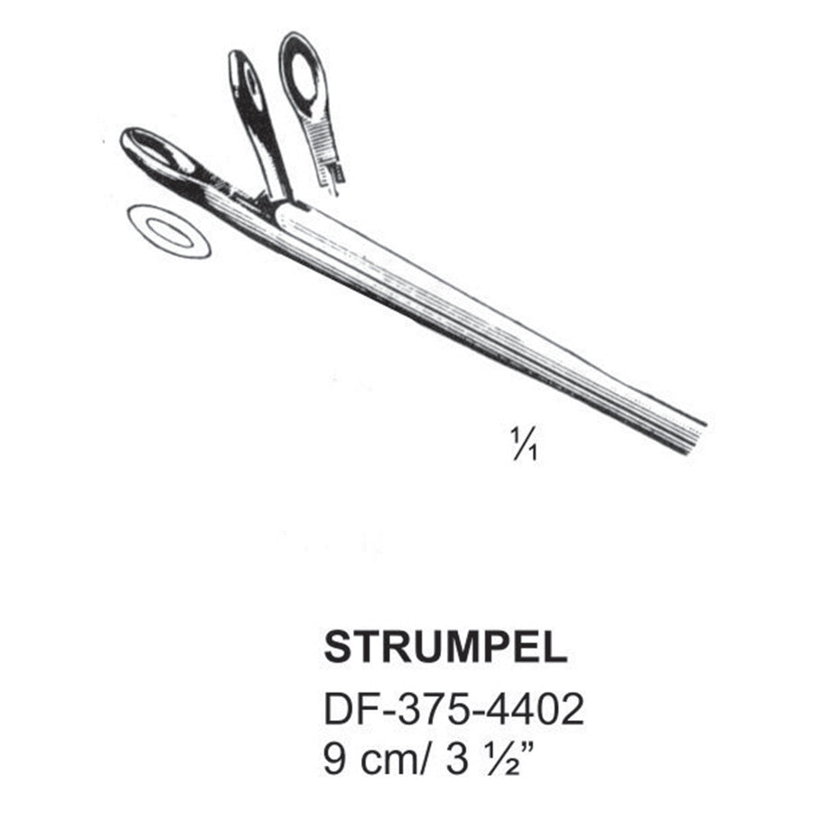 Straightumpel Ear Polypus Forceps, 9cm (DF-375-4402) by Dr. Frigz