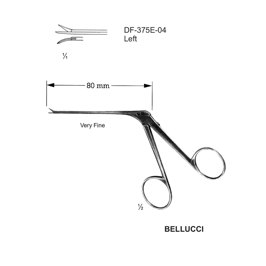 Bellucci Micro Ear Forceps, Very Fine, Left (DF-375E-04) by Dr. Frigz