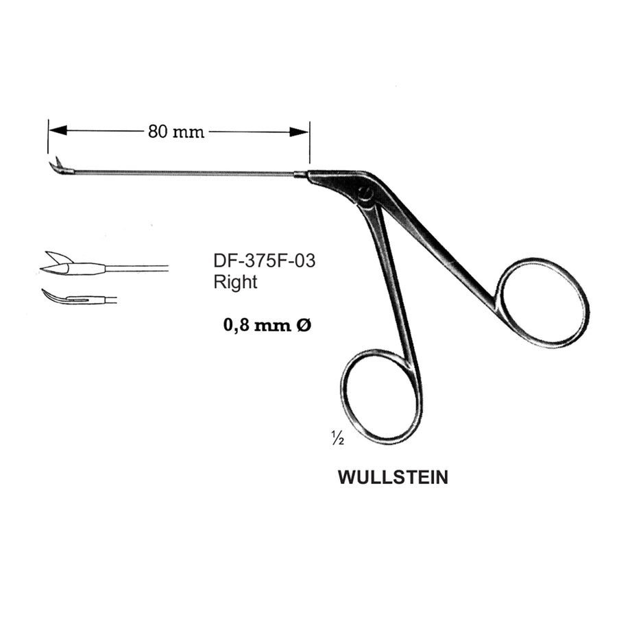 Wullstein Ear Polypus Forceps, 8 Dia  Right (DF-375F-03) by Dr. Frigz