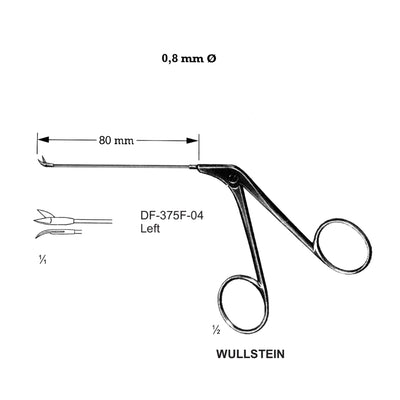 Wullstein Ear Polypus Forceps, 8 Dia  Left (DF-375F-04)