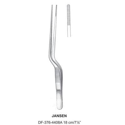 Jansen Ear Dressing Forceps, Bayonet, 18cm  (DF-376-4408A)