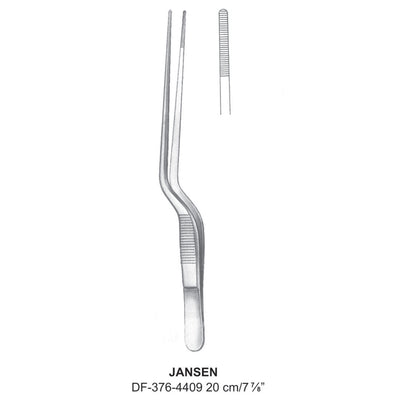 Jansen Ear Dressing Forceps, Bayonet, 20cm  (DF-376-4409)
