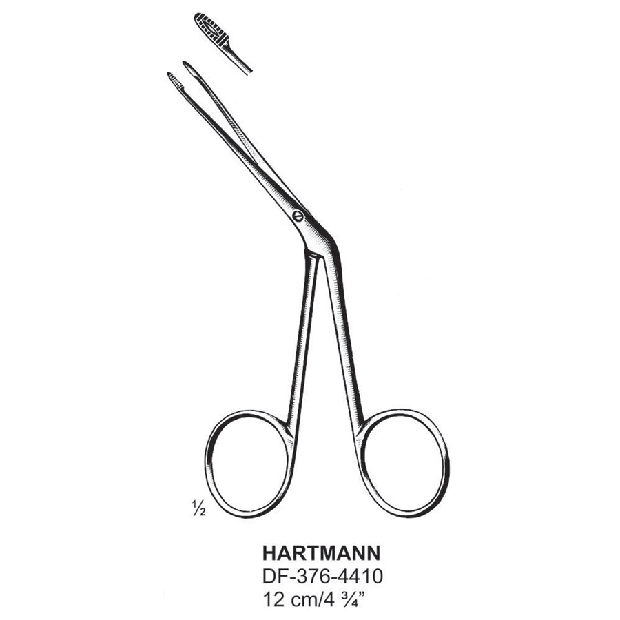 Hartmann Ear Forceps With Screw 12cm  (DF-376-4410) by Dr. Frigz