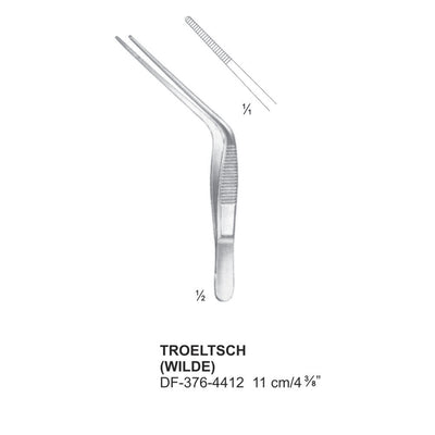 Troeltsch(Wilde) Ear Forcep, Angled, 11cm  (DF-376-4412)