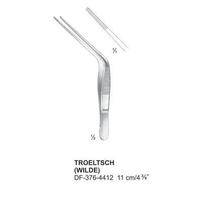 Troeltsch(Wilde) Ear Forcep, Angled, 11cm  (DF-376-4412)