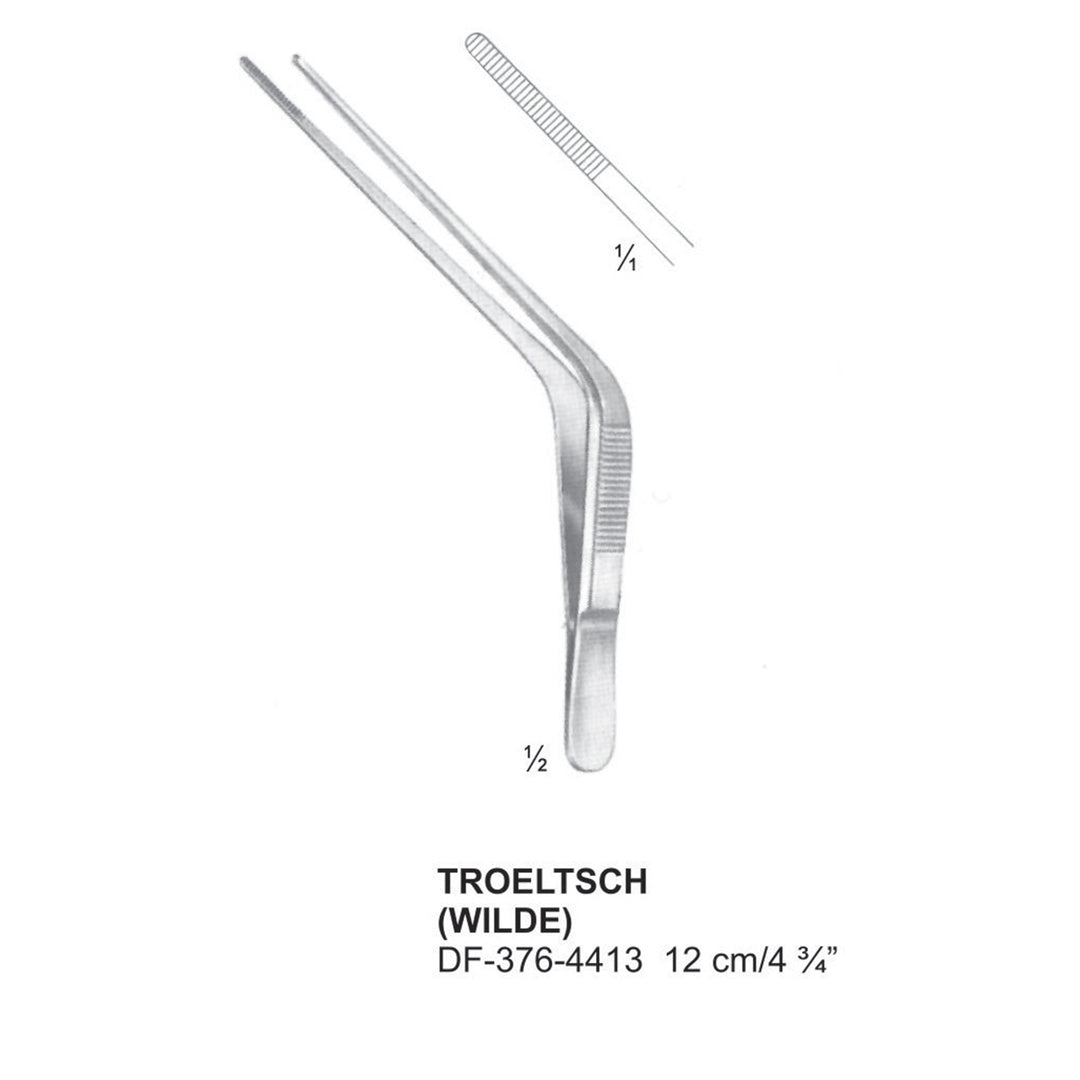 Troeltsch(Wilde) Ear Forcep Angled 12cm  (DF-376-4413) by Dr. Frigz