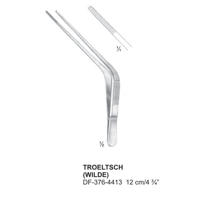 Troeltsch(Wilde) Ear Forcep Angled 12cm  (DF-376-4413)