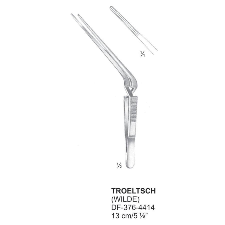 Troeltsch Wild Ear Forceps, 13cm (DF-376-4414) by Dr. Frigz