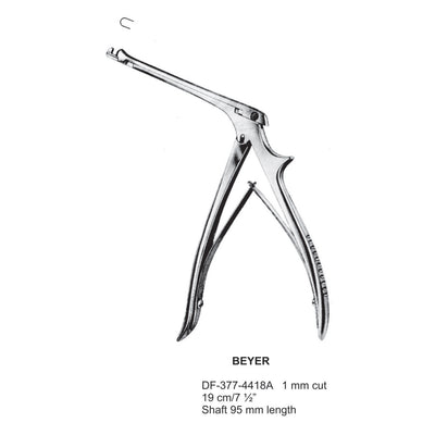 Beyer Bone Punch Forcep, 19Cm, 1mm Cut, Shaft Length 95mm  (DF-377-4418A)