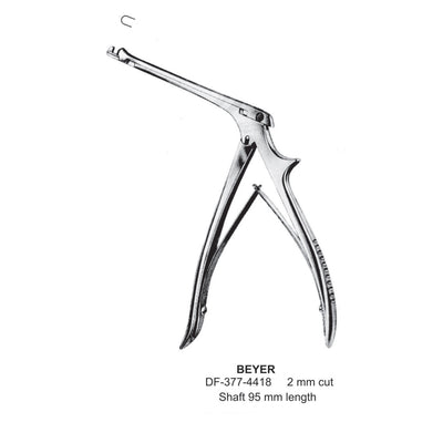Beyer Bone Punch Forcep, 19Cm, 2mm Cut, Shaft Length 95mm  (DF-377-4418)