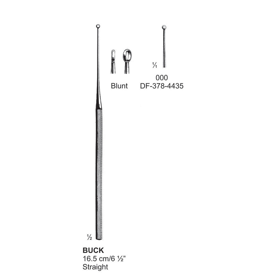 Buck Ear Curette Straight Blunt Fig.000  16.5cm  (DF-378-4435) by Dr. Frigz