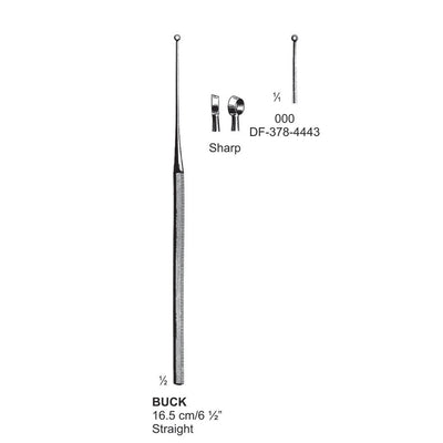 Buck Ear Curette Straight Sharp Fig.000 16.5 cm  (DF-378-4443)