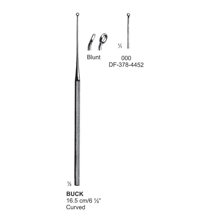 Buck Ear Curette Curved Blunt Fig.000  16.5cm  (DF-378-4452) by Dr. Frigz