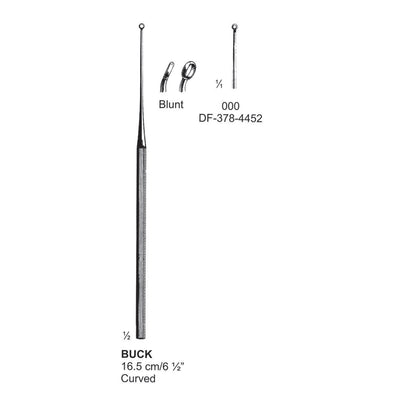 Buck Ear Curette Curved Blunt Fig.000  16.5cm  (DF-378-4452)