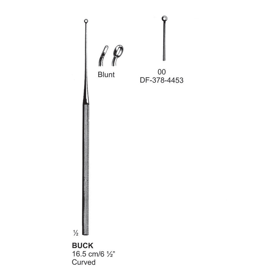 Buck Ear Curette Curved Blunt Fig.00, 16.5cm  (DF-378-4453) by Dr. Frigz