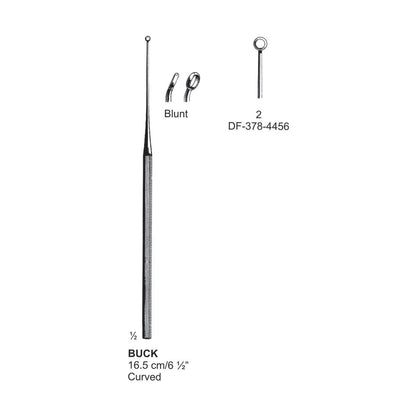 Buck Ear Curette Curved Blunt Fig.2, 16.5cm  (DF-378-4456)