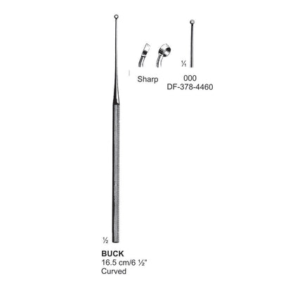 Buck Ear Curette Curved Sharp Fig 000. 16.5 cm  (DF-378-4460)