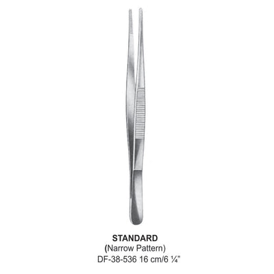 Standard Dressing Forceps, Narrow Pattern, 16cm (DF-38-536)