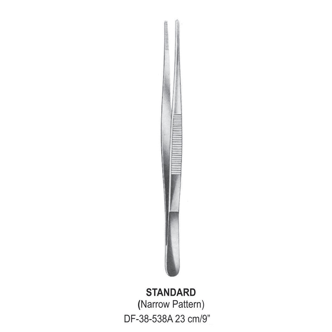 Standard Dressing Forceps, Narrow Pattern, 23cm (DF-38-538A) by Dr. Frigz