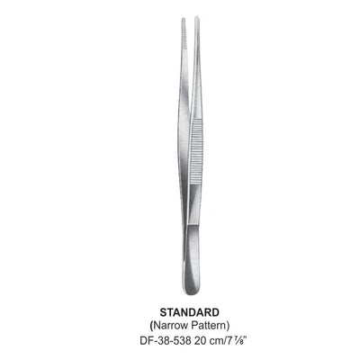 Standard Dressing Forceps, Narrow Pattern, 20cm (DF-38-538)