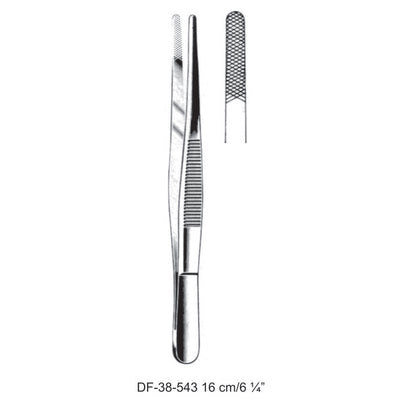 Dressing Forceps, Cross Serrated, 16cm  (DF-38-543)