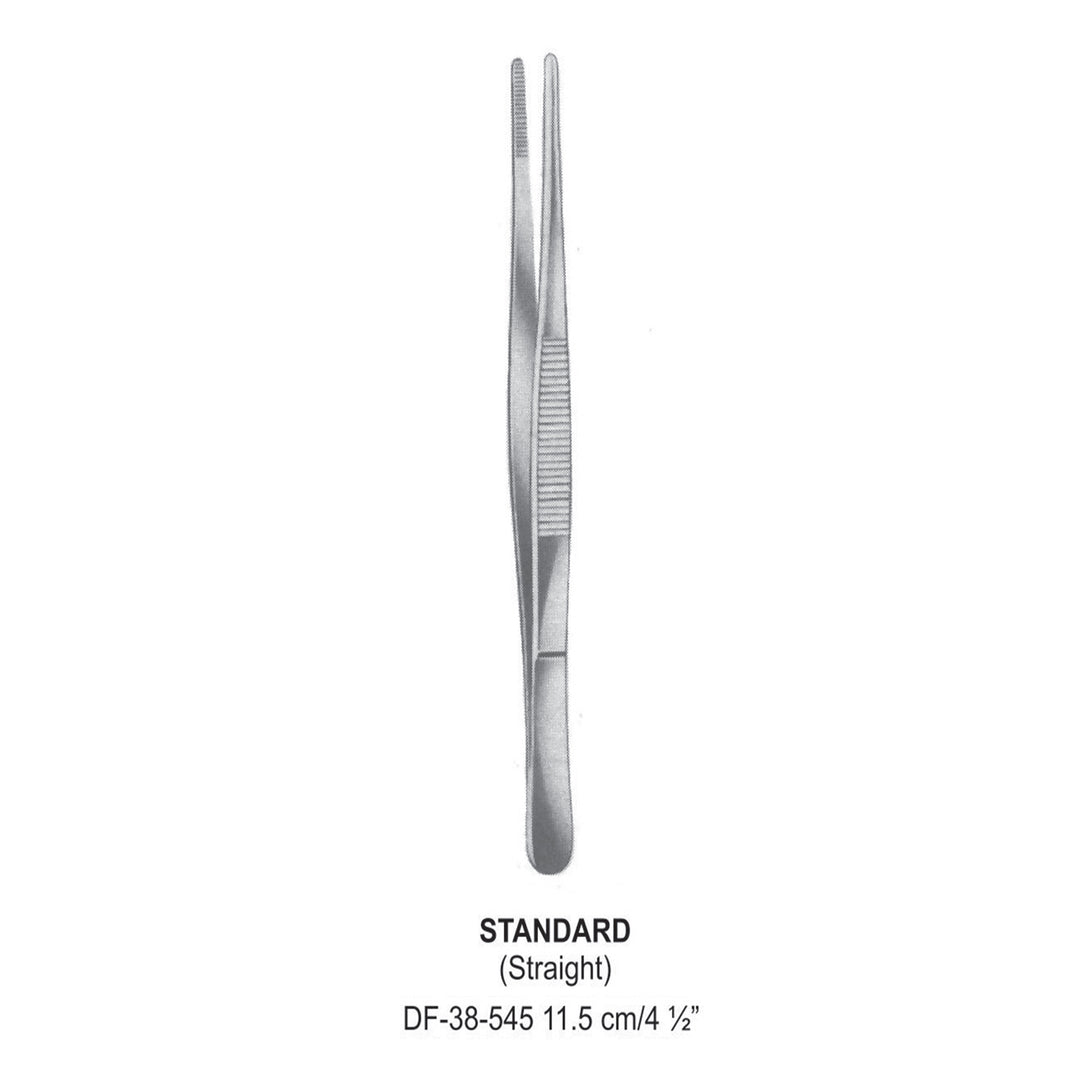 Standard Dressing Forceps, Straight, 11.5cm (DF-38-545) by Dr. Frigz