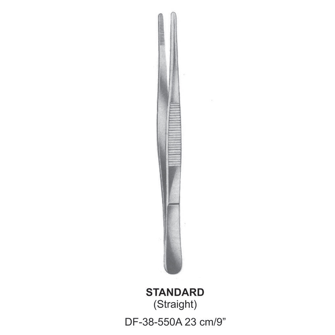 Standard Dressing Forceps, Straight, 23cm (DF-38-550A) by Dr. Frigz