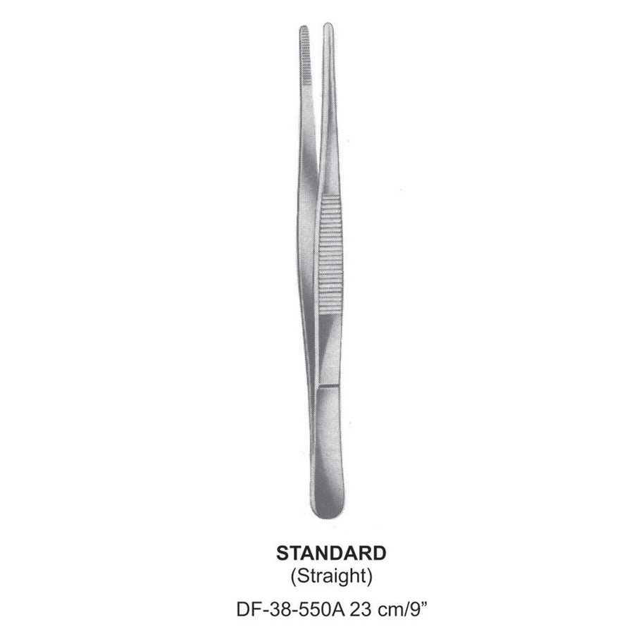 Standard Dressing Forceps, Straight, 23cm (DF-38-550A) by Dr. Frigz