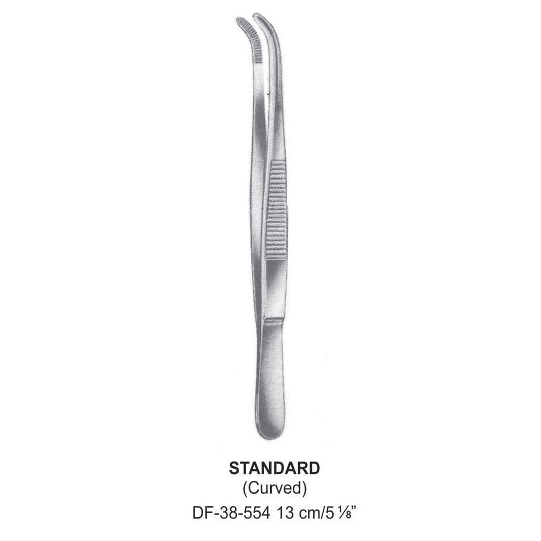 Standard Dressing Forceps, Curved, 13cm (DF-38-554) by Dr. Frigz