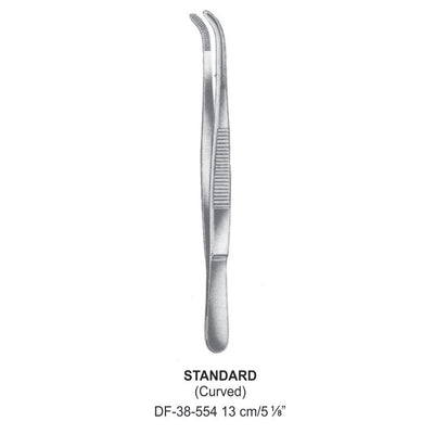 Standard Dressing Forceps, Curved, 13cm (DF-38-554)