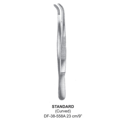 Standard Dressing Forceps, Curved, 23cm (DF-38-558A)