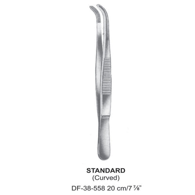 Standard Dressing Forceps, Curved, 20cm (DF-38-558)