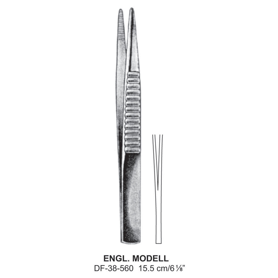 Engl-Modell Dressing Forceps,  15.5cm  (DF-38-560) by Dr. Frigz
