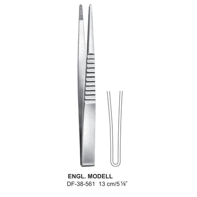 Engl-Model Dressing Forceps, 13cm  (DF-38-561) by Dr. Frigz