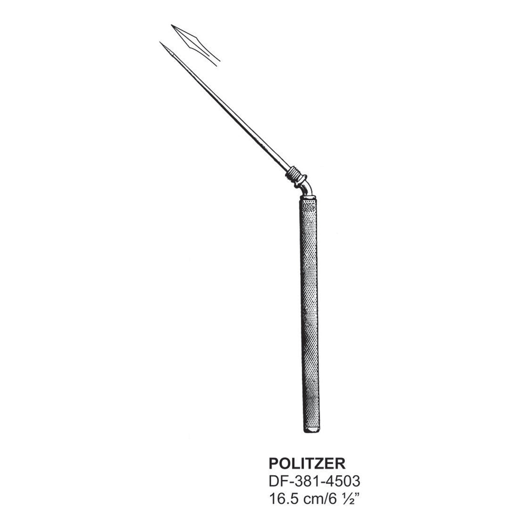 Politzer Needle 16.5cm  (DF-381-4503) by Dr. Frigz