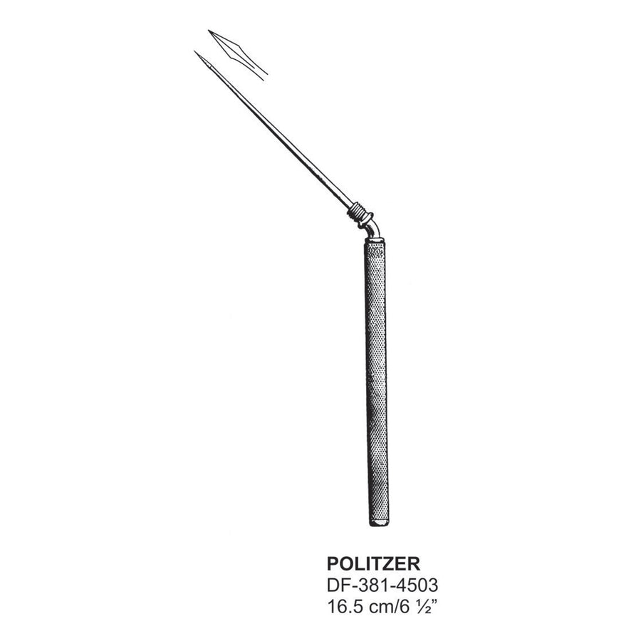 Politzer Needle 16.5cm  (DF-381-4503) by Dr. Frigz