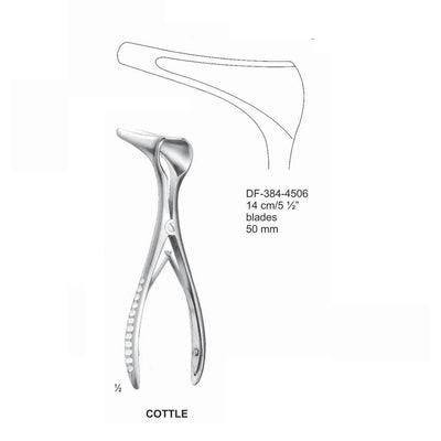 Cottle Nasal Speculum, 14Cm, Blades 50mm  (DF-384-4506)