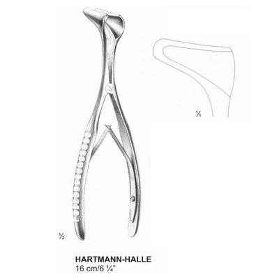 Hartmann-Halle Nasal Speculum, 16Cm, 31mm  (DF-385-4513)