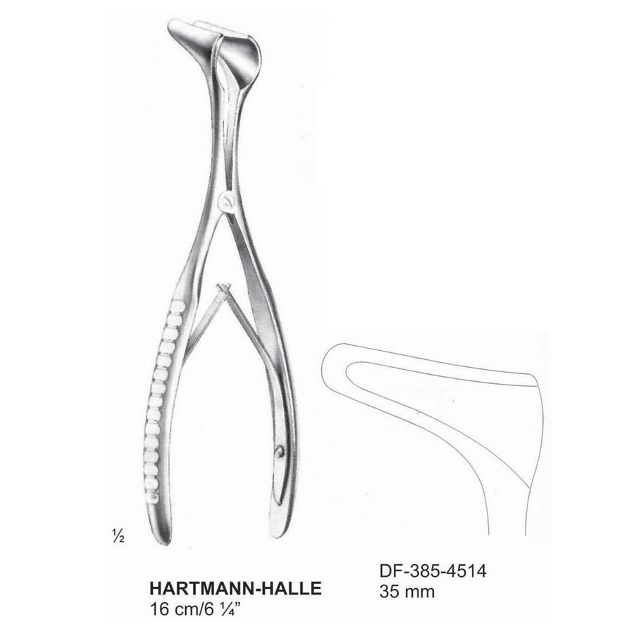 Hartmann-Halle Nasal Speculum, 16Cm, 35mm  (DF-385-4514) by Dr. Frigz