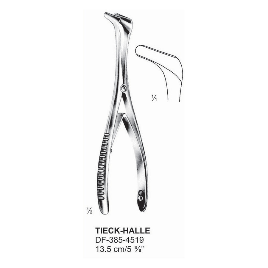 Tieck-Halle Nasal Speculum Fig.1, 13.5cm  (DF-385-4519) by Dr. Frigz
