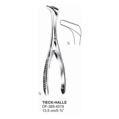 Tieck-Halle Nasal Speculum Fig.1, 13.5cm  (DF-385-4519) by Dr. Frigz