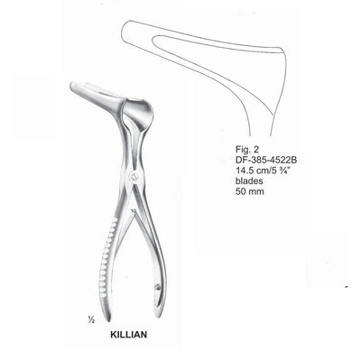 Killian Nasal Specula Fig.2, 50mm , 14.5cm (DF-385-4522B) by Dr. Frigz
