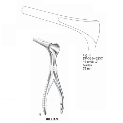 Killian Nasal Specula Fig.3, 75mm , 16cm (DF-385-4523C)