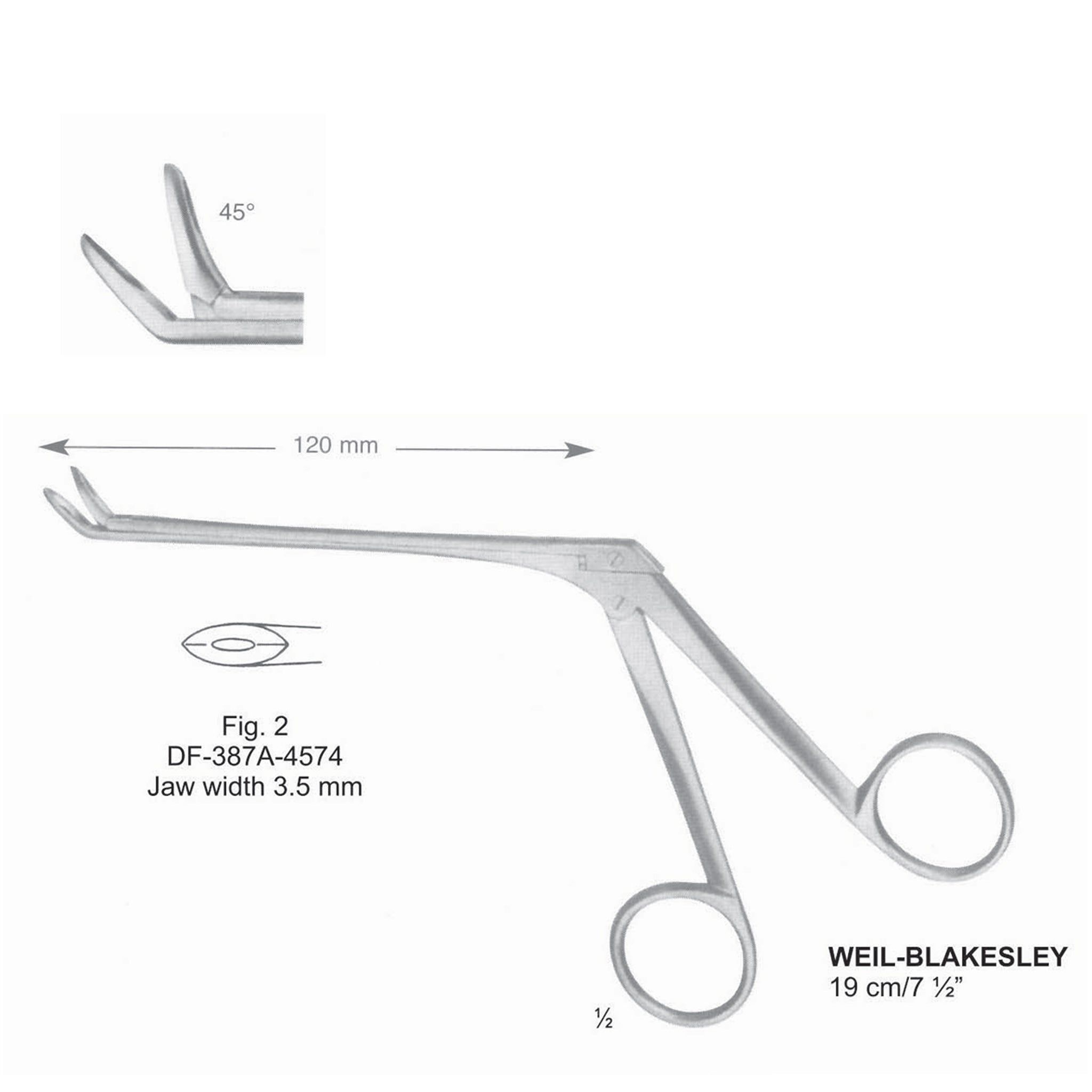 Weil-Blakesley Nasal Cutting Surgery Instrument – Dr Frigz
