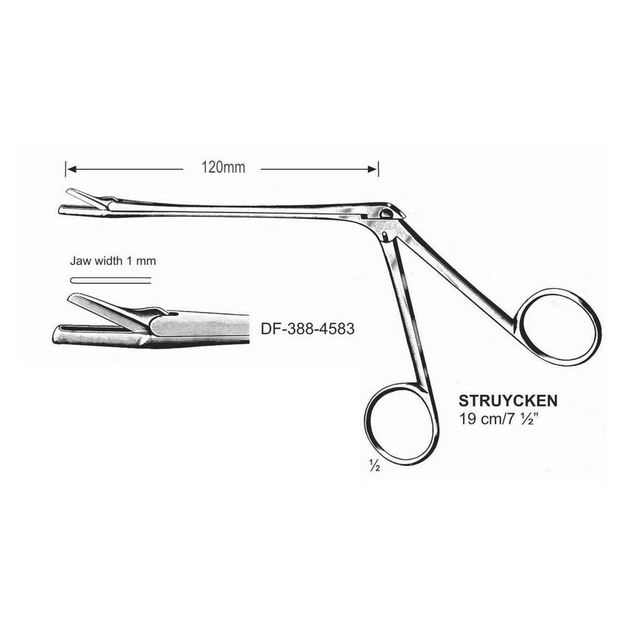 Straightuycken Cutting Forceps 19Cm, Jaw Width 1mm (DF-388-4583) by Dr. Frigz